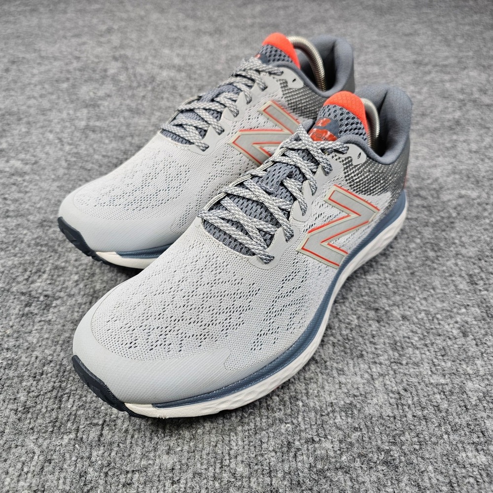 New Balance Fresh Foam 680v7 Mens Running Shoes Grey Orange M680LG7 Size 9D